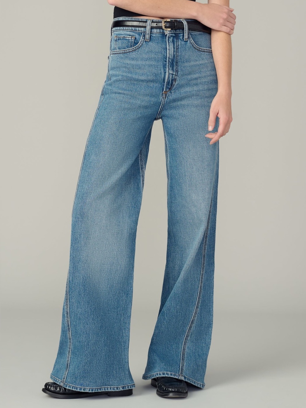 JOE’S THE TWISTED MIA PETITE HIGH RISE WIDE LEG Size 29 NWT Wonderous Denim